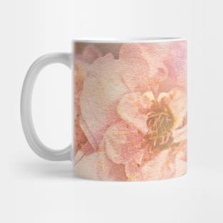 Spring Textured Pink Flowers Mug
